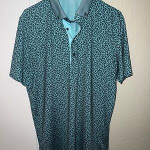 Greyson Blue Polo with Stylish Pattern